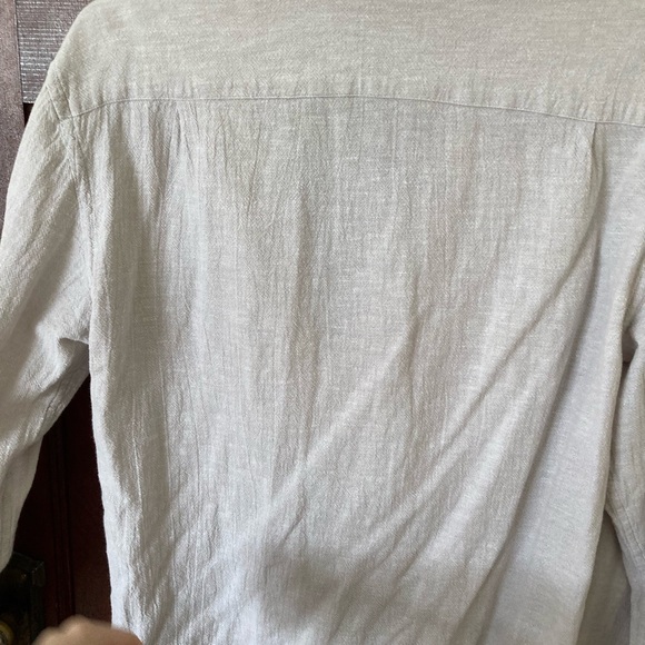 Cotton linen blend dress shirt - Picture 8 of 8